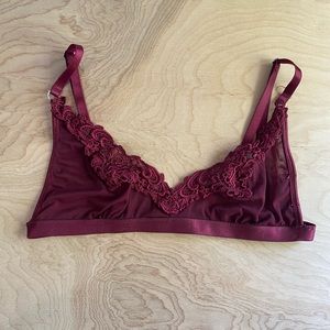 Urban Outfitters Burgundy Bralette